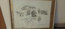 Litografia Pavarotti Firmata Da Luciano, dalmoadre Fernando E dall'autore