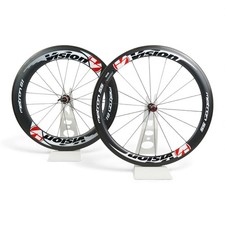 Vision Metron 55/81 700c Cerchio Freno Clincher Set Ruote Carbonio Standard QR Asse