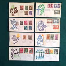 VATICANO 1966 ANNATA COMPLETA - FDC 8 BUSTE PRIMO GIORNO VENETIA - PAPA PAOLO VI