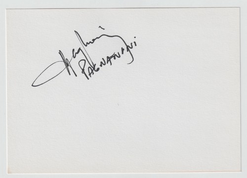 Scheda autografa ruben - scheda,