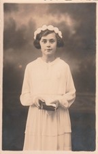 Foto cartolina bella ragazza