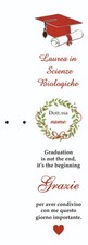 Segnaposto Laurea 80pz