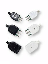 SPINA ELETTRICA 10A BIANCA NERA SPINA 16A PRESA BIPASSO 10A 16A BIANCA O NERA