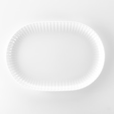 WEISSESTAL PIATTO PORTATA OVALE 28 CM IN PORCELLANA DECORATA - COUNTRY CHIC