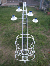 PORTACANDELE IN FERRO DECORATO A FORMA DI VIOLONCELLO - PEZZO UNICO - RESTAURATO