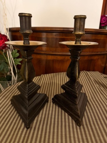 Coppia candelabri antichi - di,