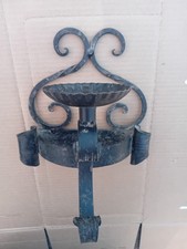 LAMPADA DA PARETE IN FERRO BATTUTO VINTAGE ANNI 80 NUOVA LEGGI MISURE / DESCRIZ