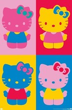 Hello Kitty 19 Collage - Quad Wall Poster, 22.37" x 34.00"