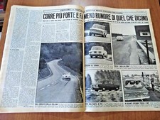 clipping / ritaglio 1966 PROVA SU STRADA DELLA FIAT 124