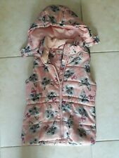 lotto 848b piumino cappotto smanicato bimba bambina rosa H&M 7/8 anni