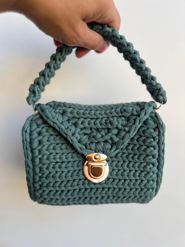 Borsa fatta mano uncinetto - borsa, a