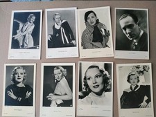 Lotto 8 Cartoline Attori  Anni