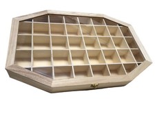 BACHECA 36 POSTI DECOUPAGE IN LEGNO NATURALE PER DECORAZIONE CM60X40 ALTEZZA 6,5