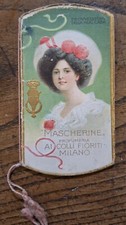 Antico calendarietto. "Mascherine" Profumeria Ai Colli Fioriti. Milano, 1911.