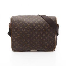 Borsa a tracolla Louis Vuitton Abbesses M45257 monogramma pelle marrone usata