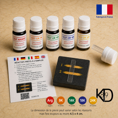 Kit tester oro - reagente, 14k