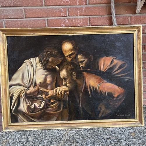 Quadro olio tela del - olio, su