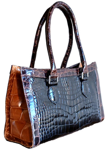 Borsa coccodrillo donna - in,