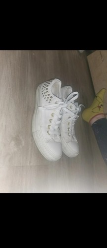 Converse borchiate oro - converse, bianco