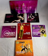 ZUMBA 8 DVDs Guides Exhilarate Rush Total Body NEW Target Zones Fitness Live Abs