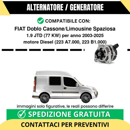 Alternatore fiat doblo - fiat,