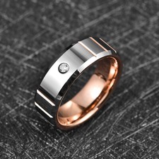 Anello da uomo in oro rosa con