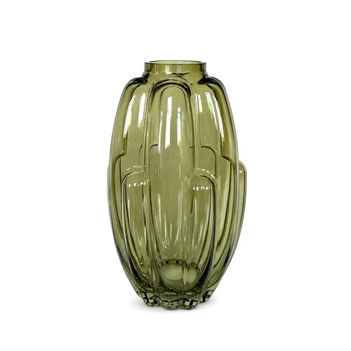 Vaso arredo vetro verde - , 24,5