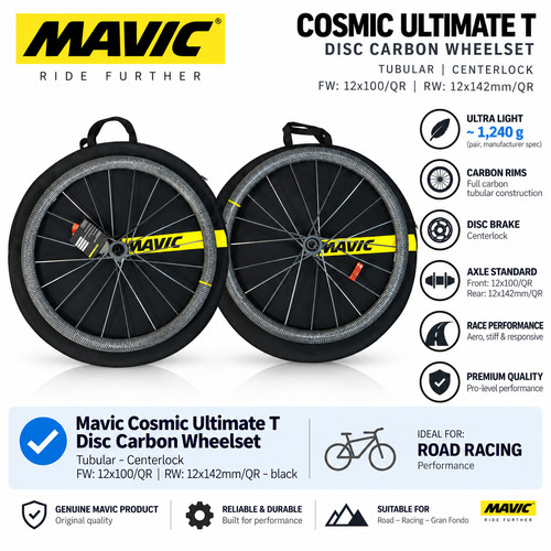 Set ruote carbonio mavic - set, in