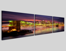 Quadri città skyline New York bridge III Q3 stampe su tela