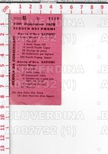 A2792 BIGLIETTO CONCORSO 1959 SIENA PANFORTE SAPORI LOTTERIA PREMIO DOLCI