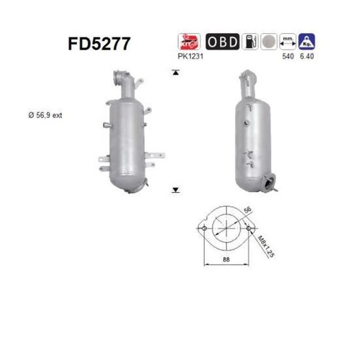 Fd5277 fuliggine filtro - as,