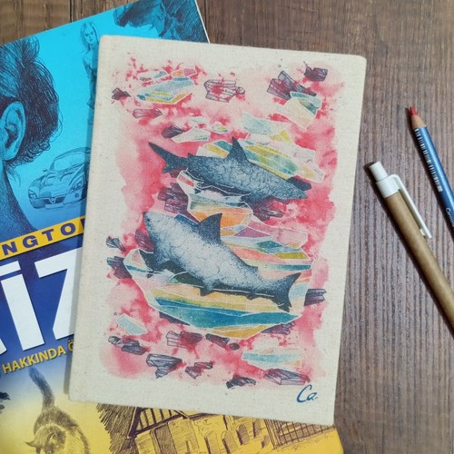 Quaderno tela diario regalo - su,