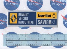 ADESIVO VINTAGE STICKER AUFKLEBER AUTOCOLLANT CONCESSIONARIA RENAULT BERLIET