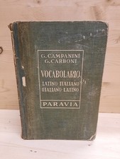 Vocabolario latino italiano - vocabolario, latino-italiano