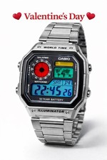 Orologio digitale multicolore