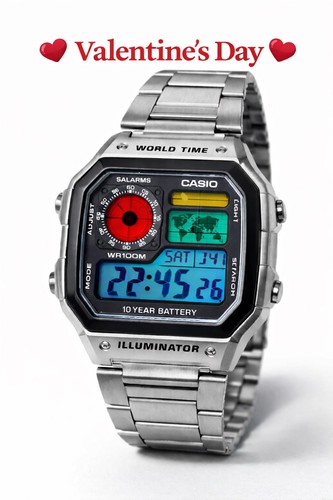 Orologio digitale multicolore