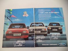 advertising Pubblicità 1984 FORD FIESTA 1600 D/ORION/ESCORT