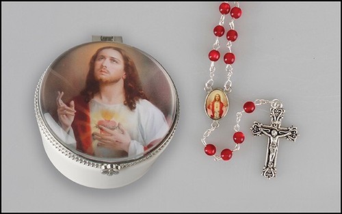 Sacred heart jesus rosary - heart, of