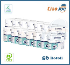56 Rotoli Carta igienica Lucart Aquastream anti intasamento wc caravan camper