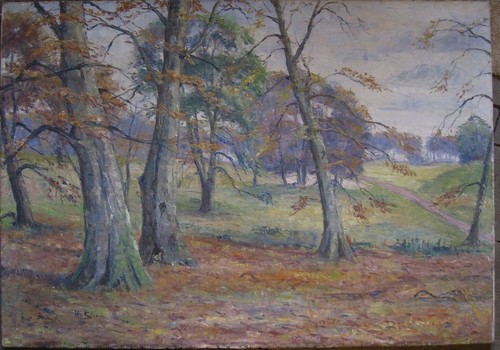 Dipinto olio tela wald - olio,