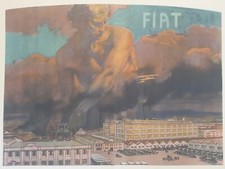 PUBBLICITA FIAT TORINO TURIN AUTOMOBILISMO MACCHINE CARS AUTOMOBILI 1930