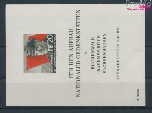 Francobolli ddr 1956 - francobolli, block