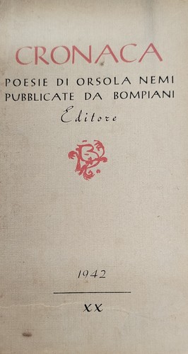 Cronaca poesie orsola nemi - poesie,