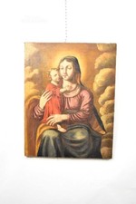 Quadro Antico Madonna Con