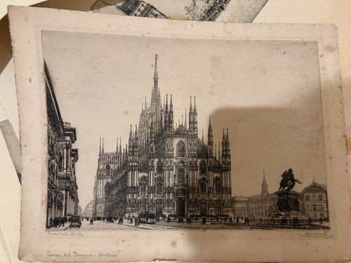 Acquaforte milano 1925 - acquaforte,