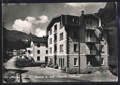 Cartolina alleghe caprile - cartolina,