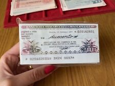 MAZZETTA 100 MINIASSEGNI IL BANCO DI CHIAVARI DELLA RIVIERA LIGURE 200 LIRE 1977