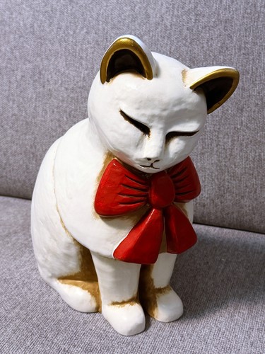 Statuina gatto ceramica - gatto,