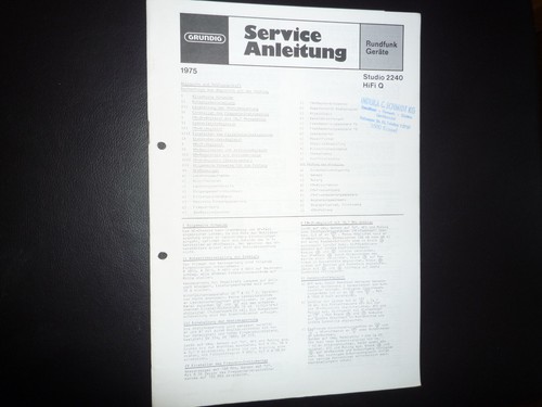 Manuale servizio originale - di,