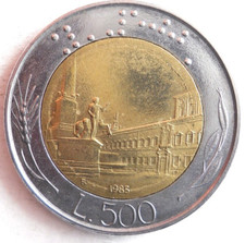 500 lire italia 1985 - italia,